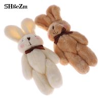 1Pcs Rabbit Pendant Plush Cute Soft Mini Joint Bunny For Key Chain Bouquet Toy Doll DIY Ornaments Gifts