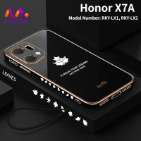 เคส Honor X7A เคสโทรศัพท์นิ่มดีไซน์ใหม่ฝาหลังใบเมเปิลสำหรับ RKY-LX2 RKY-LX1 Huawei