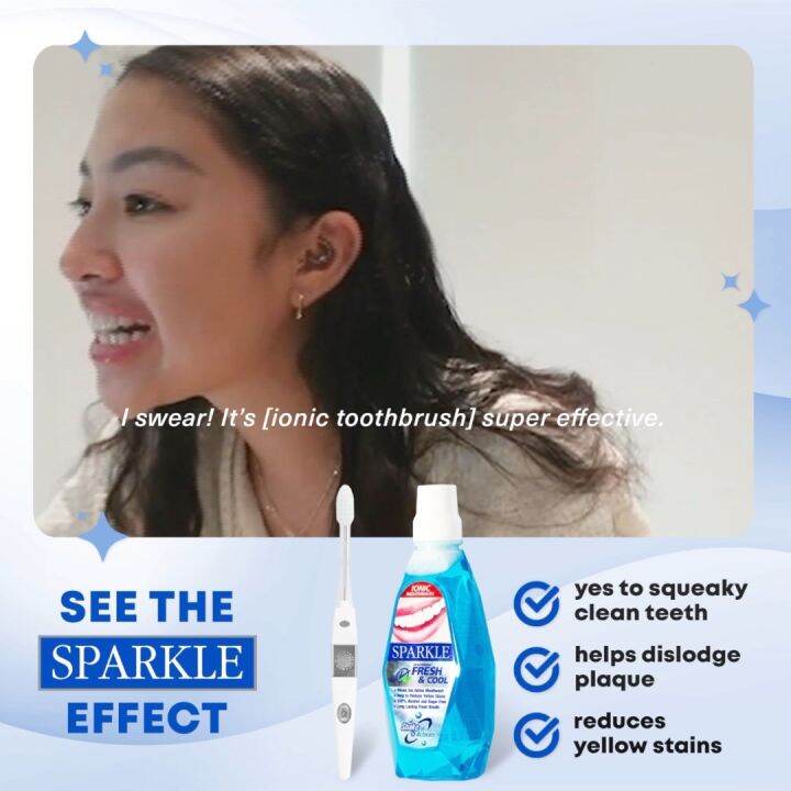 SPARKLE Ionic Toothbrush Assorted Colors [Healthy teeth whitening