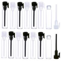 【CW】✌  50Pcs 1ml/2ml/3ml Glass Perfume Small Sample Bottles With Rod Cap Laboratory Fragrance Test Tube Trial Bottle