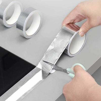 High Temperature Resistance Aluminum Foil Tape Kitchen Sink Waterproof Anti-mold Tape Heat Insulation Bathroom Kitchen AccessoriAdhesives Tape