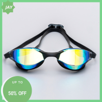 ?【Lowest price】Jay Professional แว่นตาว่ายน้ำผู้ใหญ่กันน้ำหมอก-proof Racing Goggles ผู้ชายผู้หญิงเย็นเงินชุบว่ายน้ำ EQUIP ขายส่ง