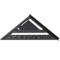 7 Inch Triangle Angle Protractor Aluminum Alloy Try Square Roofing Triangular Measure Ruler Woodwork Layout Guide Tools