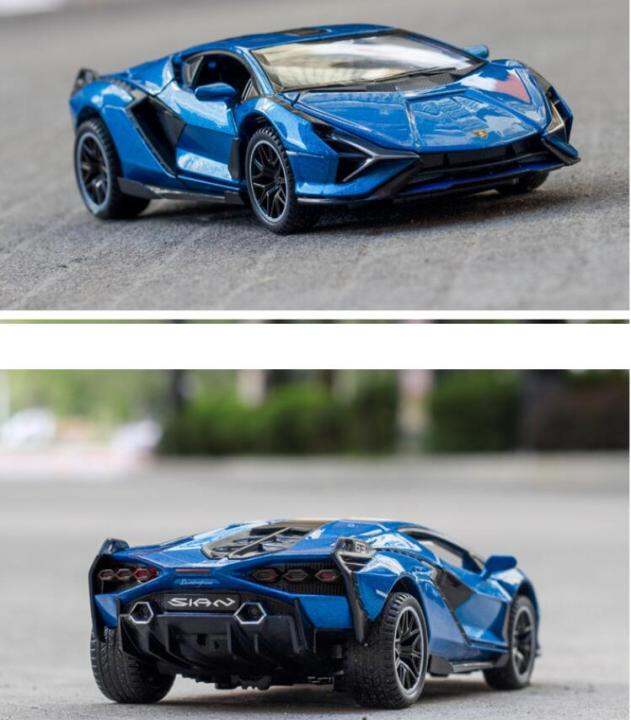 1-32-lamborghini-sian-ล้อแม็กรถยนต์รุ่นเสียงและแสงดึงกลับคอลเลกชัน-d-iecast-ยานพาหนะรถยนต์ของเล่นสำหรับเด็ก