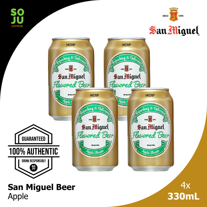 San Miguel Beer Apple 330ml x 4 Lazada PH