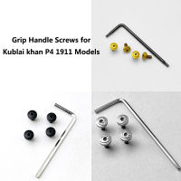 1ชุดสกรูมือจับแบบยึดสแตนเลสกลึง CNC Kuku dengan Utama untuk Kublai Khan P4 1911แบบ DIY Membuat Bahagian Emas