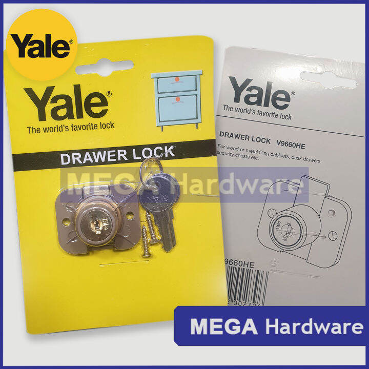 Yale Drawer Lock / Lock / Locker Lock / Closet Lock (also