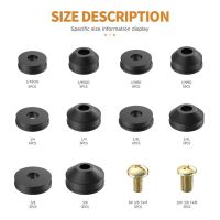 【LZ】 48/58 pçs torneira grommet plana chanfrada de borracha encanamento junta torneira substituição com parafusos de bronze peças reparo conjunto sortido