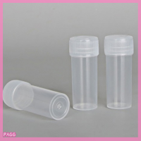 PAGG 20pcs 5ml ขวดพลาสติกขวดยายาผงของเหลวกล่องเก็บของ