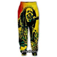 Phechion New Mens/Womens Bob Marley 3D Printed Casual Pants Fashion Street Wear Mens Loose Sweatpants F204