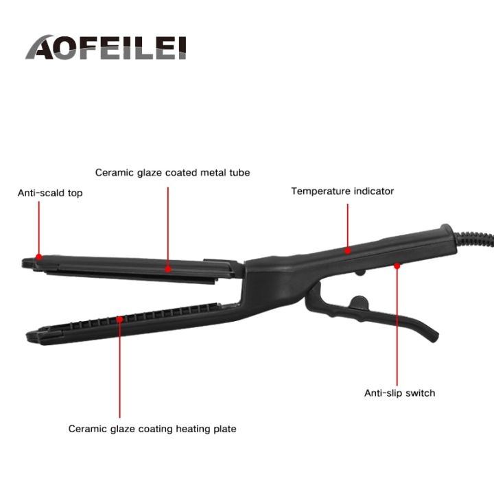 ที่ม้วนผมตรงเคลือบที่หนีบเซรามิกแบนที่หนีบผมตรงอิเล็กทรอนิกส์มืออาชีพ2020เครื่องมือจัดแต่งซาลอน