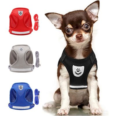 【YF】 Pet Dog Harness and Leash Set Puppy Cat Chest Strap Reflective for Small Medium Dogs Harnesses Vest Pug Chihuahua Bulldog