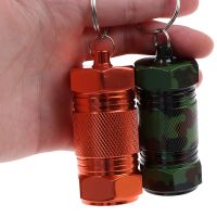 【YF】 Waterproof Seal Tank Aluminum Capsule Container Drug Organizer For Outdoor Emergency Medicine Storage Bottles Pocket Pill Cases