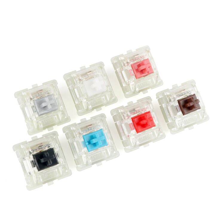 Cherry Mx Mechanical Keyboard Switch 3 Pins Transparent Rgb Silver Mx