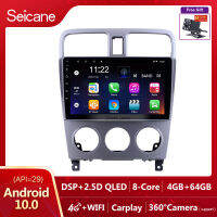 Seicane 9 inch QLED หน้าจอสัมผัส Android 10.0 วิทยุรถยนต์ GPS โฮสต์ 2004 2005 2006 2007 2008 Subaru Forester 2Din เล่นมัลติมีเดียสนับสนุน SWC แบ่งหน้าจอ Netflix Playstore วัด YouTube