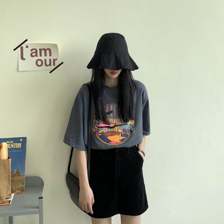 womens-korean-style-oversize-short-sleeved-loose-printed-t-shirt-half-sleeved-bottoming-shirt-sister-costume-baju-wanita