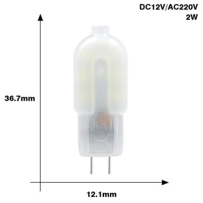 【Worth-Buy】 โคมไฟโคมไฟ Led G4 2W Smd 2835 Ac 220V Dc 12V หลอดไฟ Led โปร่งใส/ปลอกหลอดไฟขาวโปร่ง G4โคมไฟระย้าหลอด360องศา