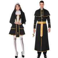 Halloween Costumes And Sexy Nun Robes Adults Play The Virgin Mary Pastor Missionaries Dance Costumes