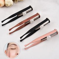 Eyebrow Tweezers Makeup Beauty Tools Hair Removal Clamp Mini Light Delicate Trimming tweezers lash tweezers wholesale