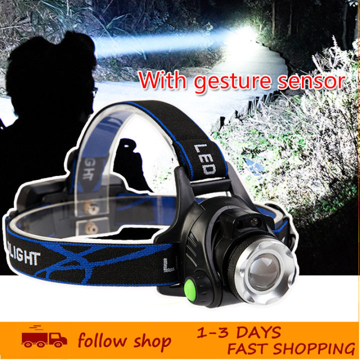 Flash Light Outdoor Waterproof LED Headlamp Rechargeable Head lamp  Flashlight for Camping, Running, Outdoor Fishing, Hiking and Reading  rechargeable led light Lazada PH