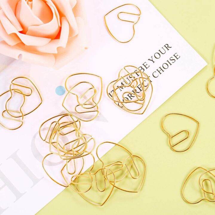 200-pieces-love-heart-shaped-small-paper-clips-bookmark-clips-for-office-school-home-metal-paper-clips-golden