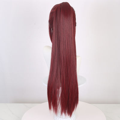 Puella Magi Madoka Magica Sakura Kyoko Cosplay Wig Anime Hair Hairpiece Heat Resistant Synthetic Halloween Party