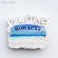 Boracay Philippines Travel Souvenir Hand Painted Craft Gift Fridge Magnet Collection Home Kitchen Decoration