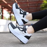 Trẻ Em Con Lăn Sneaker 2 Bánh Xe 1 Bánh Xe Ngoài Trời Trong Nhà Giày Trượt