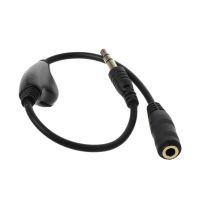 3.5mm Jack AUX Male to Female Adapter Extension Cable Stereo Cord with Volume Control Earphone Headphone Wire for Car P9JD Cables Converters