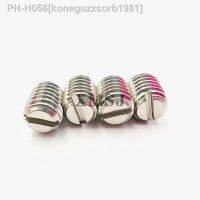 5/10pcs M1.2 M1.4 M1.6 M2 M2.5 M3 M4 M5 M6 M8 GB73 304 Stainless Steel Slotted Head Flat Point End Headless Grub Bolt Set Screw