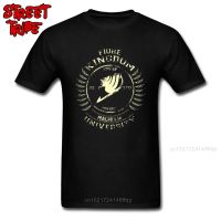 Magnolia University Cream T Shirt Fairy Tail Anime T-shirt Japan Adult Men Cotton Tshirt Black Classic Retro Tops Tees Custom