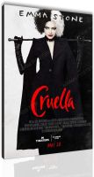 Cruella โปสเตอร์โปสเตอร์ภาพยนตร์เอ็มม่าสโตนโปสเตอร์ผ้าใบวาดภาพห้องนอนกำแพงหอพักห้องนั่งเล่นตกแต่งศิลปะภาพวาด1ชิ้นกรอบภายในหรือไร้กรอบ