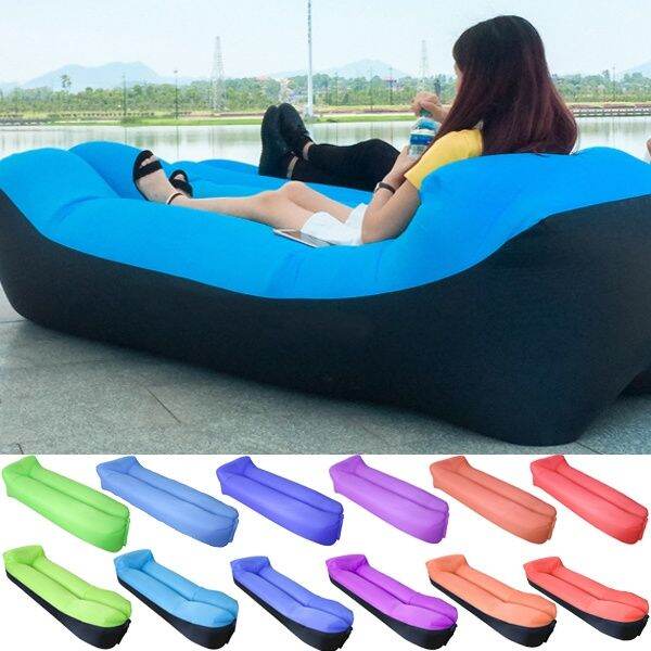 Camping inflatable Sofa lazy bag ultralight down sleeping bag air bed