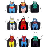 Funny Apron Super Hero Kitchen Apron Man Women Aprons Dinner Party Cooking Apron Adult Cozinha Tablier Cuisine Pinafore Aprons