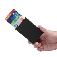 RFID Blocking Anti-theft ID Credit Card Holder Wallet Thin Aluminium Metal Wallets Pocket Case Bank Card 信用卡盒