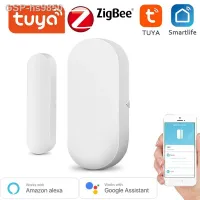 ☸☁.Dll Tuya เซ็นเซอร์หน้าต่างประตู Zigbee ที่ขับเคลื่อน/ตรวจสอบระยะไกลทำงานร่วมกับฮับ