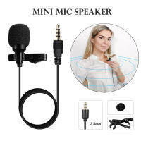 ชุดไมคโครโฟนสำหรับอัดเสียง 3.5mm ไมค์แบบใช้สำหรับคอมพิวเตอร์ ยาว 1.5m สีดำmicrophone Thejoyful