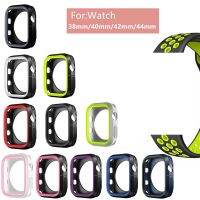 เคสสำหรับแอปเปิ้ลวอช เคส  Watch 8/7 ขนาด 38mm40mm42mm44mm41mm45mm. TPUหุ้มซิลิโคนสีสันอ่อนสำหรับ iWatch Series6/5/4/3/2/