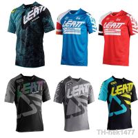 【hot】✵☾  MTB LEATT JERSEY Motorcycle Mountain Downhill Jersey Short sleeve Locomotive Shirt