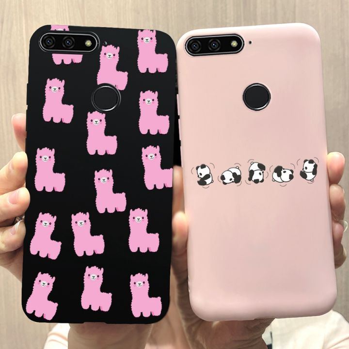 เคสสำหรับหัวเหว่ย-y6-y6prime-2018ซิลิโคนการ์ตูนนุ่ม-tpu-matte-โทรศัพท์-huawei-y-6-y-6-prime-2018ปลอก5-7-นิ้ว