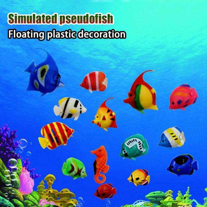 Artificial Sports Fish Plastic Floating Fish Lifelike (recreational Aquarium Decoration