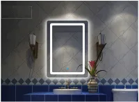 [HCM][500 x 700mm]Gương phòng tắm đèn led SMHome GNT02 - Tích hợp đèn led và công tắc cảm ứng trên gương