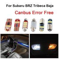 ชุดไฟเก๋งหลอดไฟ LED รถแคนบัสสีขาวสำหรับ2003 2004 2005-2017 2018 2019 Subaru BRZ Tribeca Baja แผนที่ไฟติดรถโดม