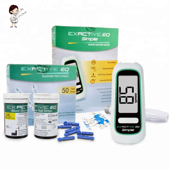Set EXACTIVE EQ SIMPLE Blood Glucose Monitor + 50s Test