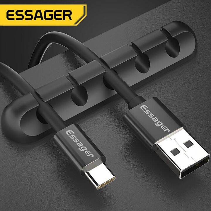 essager-สายจัดลวดสายเคเบิล-usb-คลิปยึดสำหรับการจัดการเดสก์ท็อปเมาส์ป้องกันที่ม้วนสายหูฟัง-zlq396สายเคเบิลจัดระเบียบ