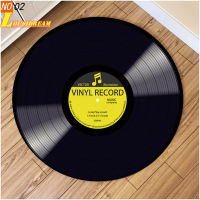 Vinyl Record Graphic Area Rug Round Floor Mat Living Room Rug Bathroom Kitchen Rug Door Mat Kids Anti-Slip Mat Birthday Gift