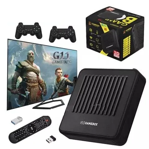 G11 gamebox sistema duplo android 10000 + retro consolas de jogos de vídeo  hd tv jogador