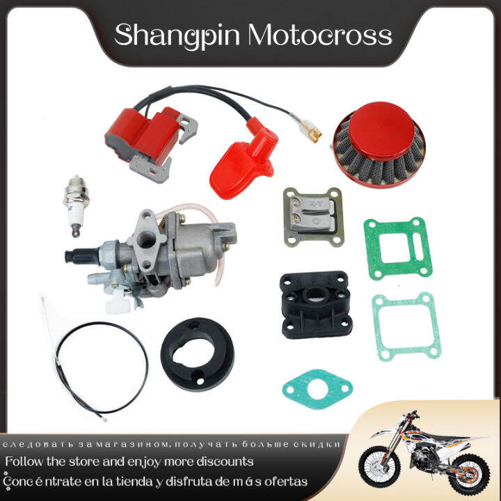 Pocket Bike 47cc 49cc engine carb carburetor with Pod Air Filter 2