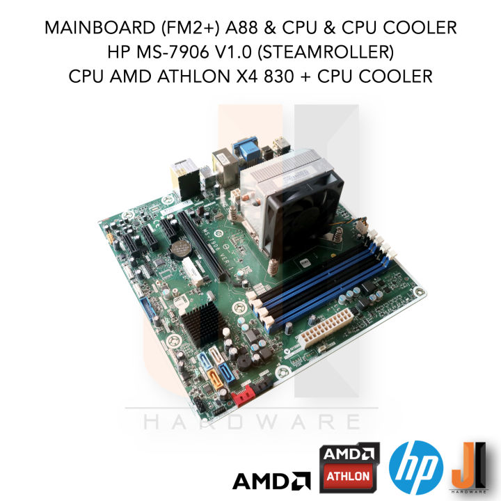 ชุดสุดคุ้ม-mainboard-fm2-a88-amd-athlon-x4-830-with-cpu-cooler-3-0-3-4-ghz-4-cores-4-threads-65-watts-สินค้ามือสองสภาพดีมีฝาหลังมีการรับประกัน