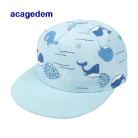 Acagedem หมวกเบสบอลสำหรับเด็กรุ่นใหม่หมวกปีกแบนลายการ์ตูนสัตว์ปลาวาฬ Snapback สำหรับเด็กผู้ชายเด็กผู้หญิงหมวกกันแดดกลางแจ้งสำหรับเด็ก4-8ปีสีรุ้ง